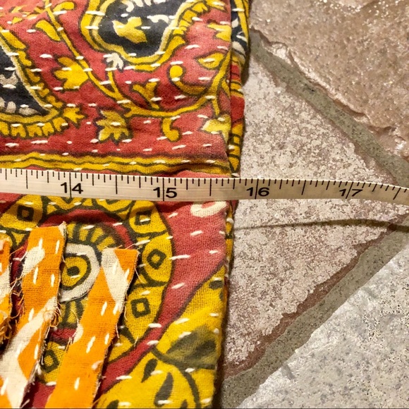 ✨HANDMADE  SARI KANTHA CROSSBODY MARKET BAG✨ - Picture 7 of 7